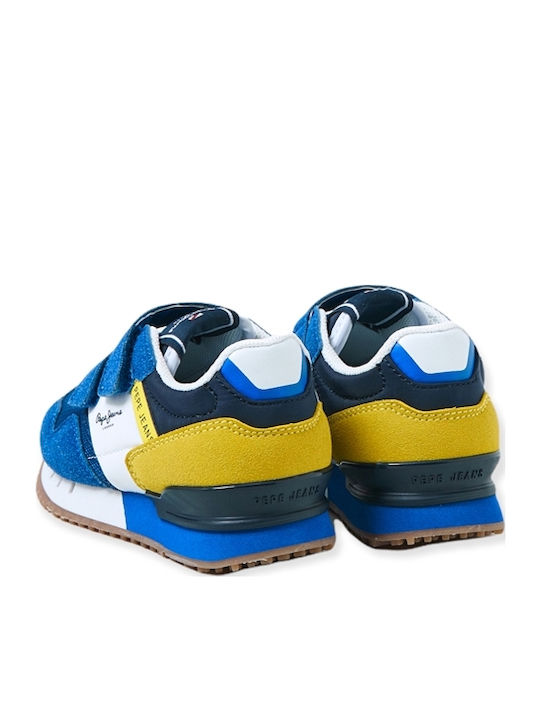 London One Παιδικά Sneakers με Σκρατς Μπλε