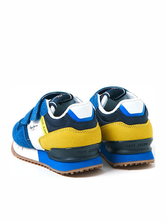 London One Παιδικά Sneakers με Σκρατς Μπλε