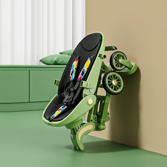 NBW Reglabil Cărucior pentru Bebeluși Potrivit pentru Nou-născut Verde 11kg BICI80262