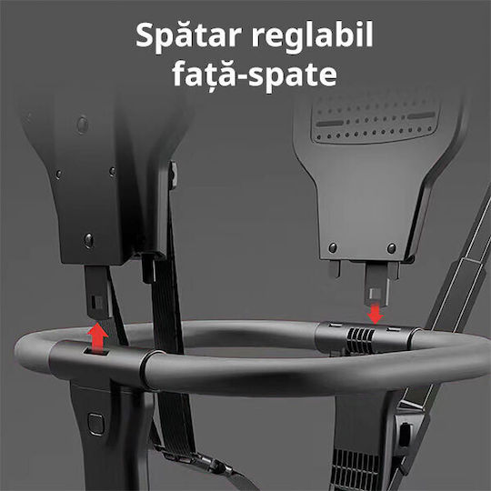 NBW Reglabil Cărucior pentru Bebeluși Potrivit de la 6+ Luni Negru 6kg BICI80251