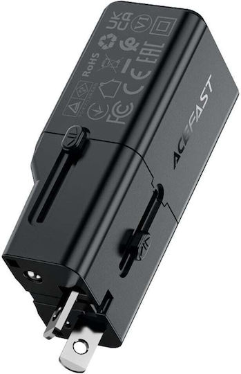Acefast Travel Adaptor Priză de la Anglia în Grecia