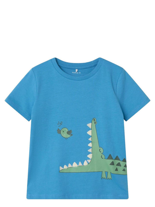 Παιδικό T-shirt Swedish Blue Bird And Crocodile