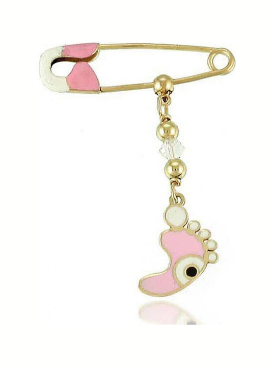 Atofio Kosmima Child Safety Pin made of Gold 9K