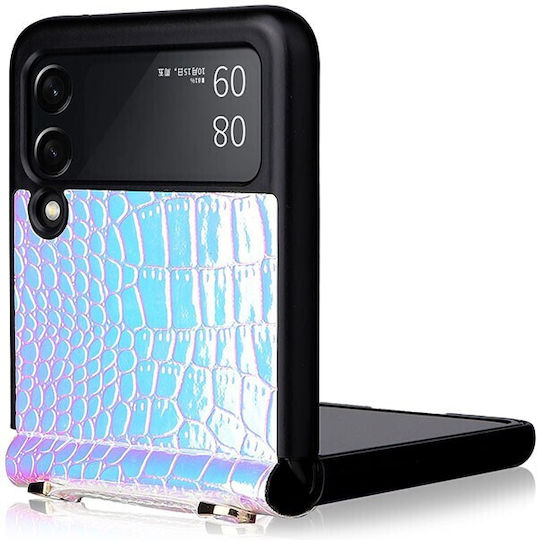 Pearl Texture Back Cover Plastic Blue (Galaxy Z Flip3)