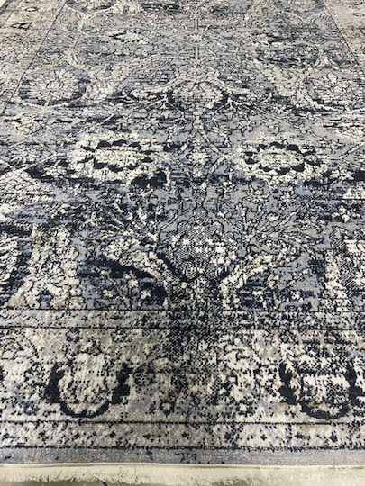 Rug Fireplace Rectangular Blue