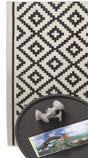Royal Carpet Flox 721W Χαλί Ορθογώνιο Καλοκαιρινό Ψάθινο Black 140x200cm
