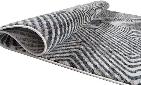 Balsan Mystic Kilvana Rug Rectangular with Fringes Dark Grey