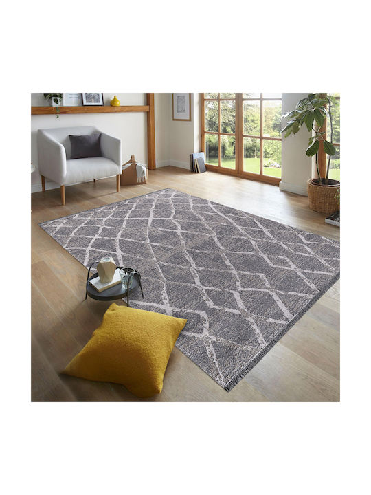 Newplan Kasbah 3362/602 Teppich Rechteckig Synthetisch,Polyester/Cotton/Leather Grey (#3362/602)