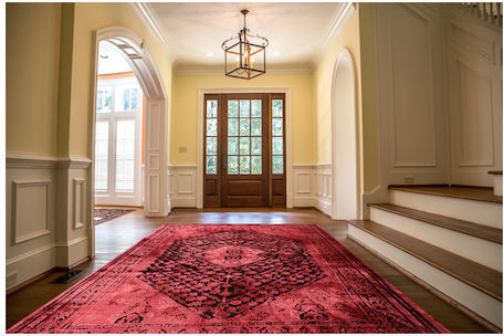 Tzikas Carpets Karma 00155-910 Χαλί Ορθογώνιο με Κρόσια Κόκκινο 200x290cm