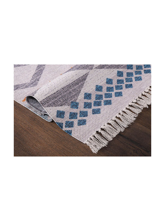 Newplan 4550 Handmade Rug Rectangular with Fringes Gray
