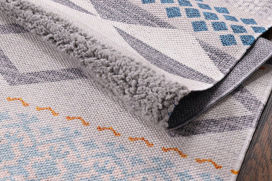 Newplan 4550 Handmade Rug Rectangular with Fringes Gray