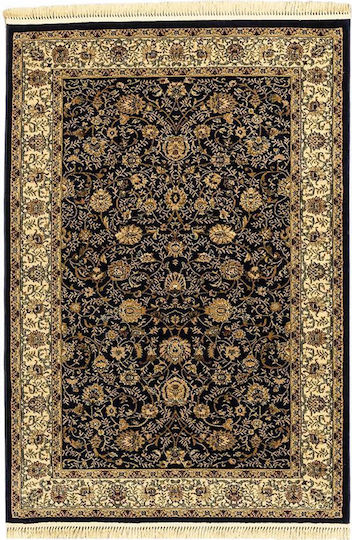 Newplan Klassik 1533B Teppich Rechteckig Synthetisch,Polyester/Cotton/Leather mit Fransen Klassik mit Quasten 5-48-KLASSIK-1533BKR-133X190
