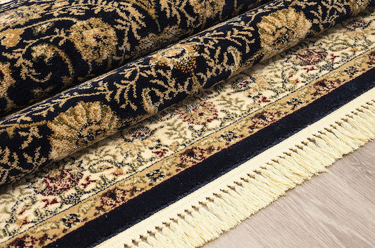 Newplan Klassik 1533B Teppich Rechteckig Synthetisch,Polyester/Cotton/Leather mit Fransen Klassik mit Quasten 5-48-KLASSIK-1533BKR-133X190