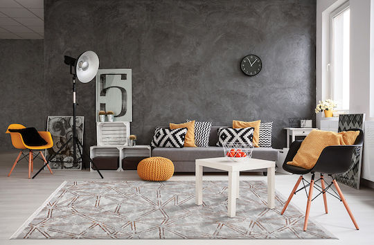 Newplan Valencia 9053A Χαλί Ορθογώνιο με Κρόσια Γκρι 200x250cm