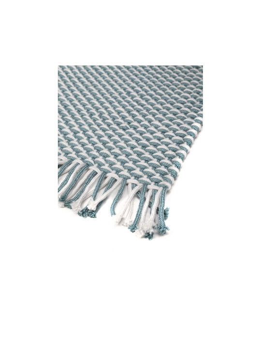 Royal Carpet Duppis OD2 Rug Outdoor Rectangular with Fringes OD2 White Blue