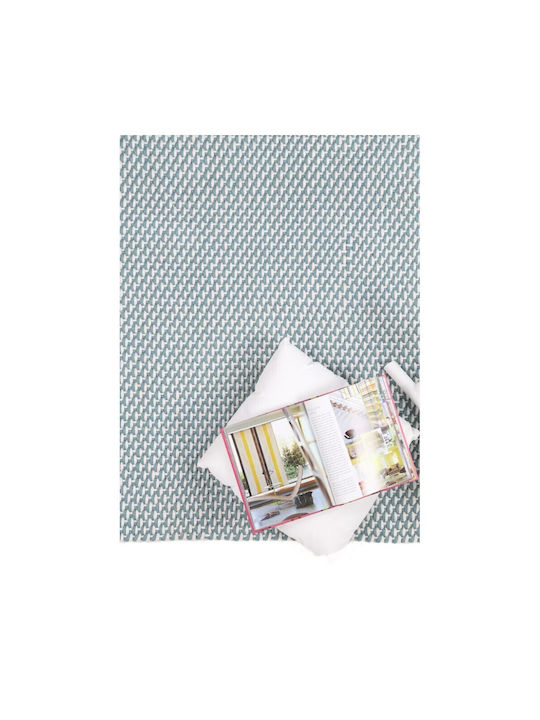 Royal Carpet Duppis OD2 Rug Outdoor Rectangular with Fringes OD2 White Blue
