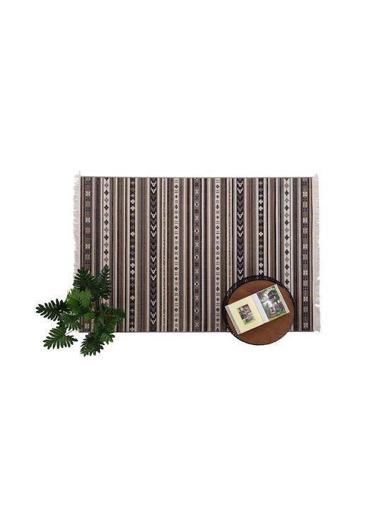 Royal Carpet Refold με Κρόσια 160x230cm Καφέ