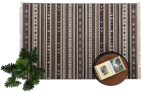 Royal Carpet Refold με Κρόσια 160x230cm Καφέ