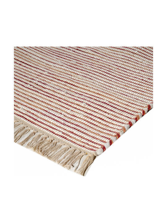 Tzikas Carpets Natura 30160-090 Χειροποίητο Χαλί Διάδρομος με Κρόσια Ecru 67x150cm