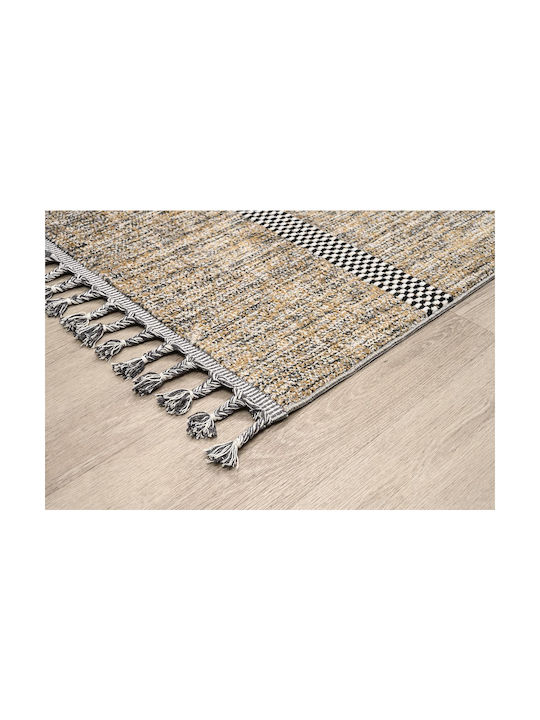 Newplan Zenith 75557A Rug Rectangular with Fringes Beige
