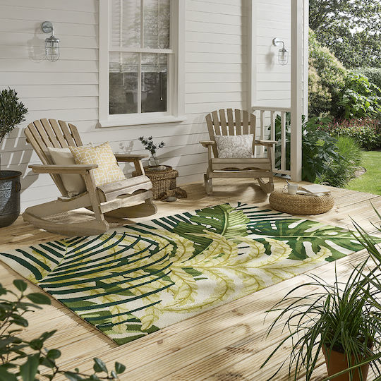 Brink & Campman Manila Artichoke Rug Outdoor Rectangular Green