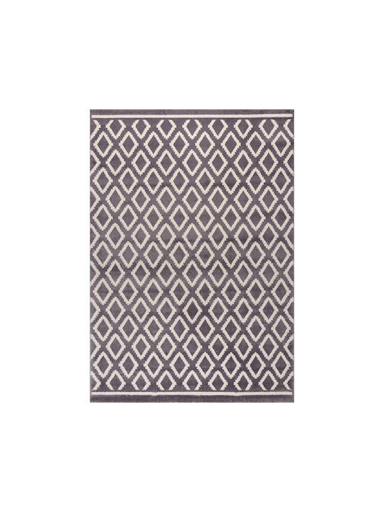 Beauty Home Vibe Art 9578 Rug Rectangular Lila / White