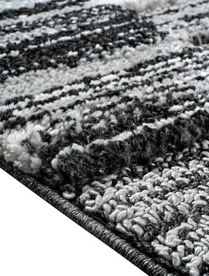 Madi Street Rug Rectangular with Fringes Gray