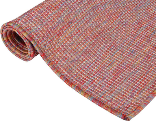 vidaXL Rug Outdoor Rectangular Red 340822