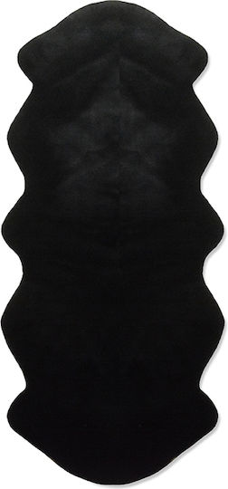 Newplan Puffy Αντιολισθητικό Χαλί Ορθογώνιο Γούνινο FC9 Black 100x160cm