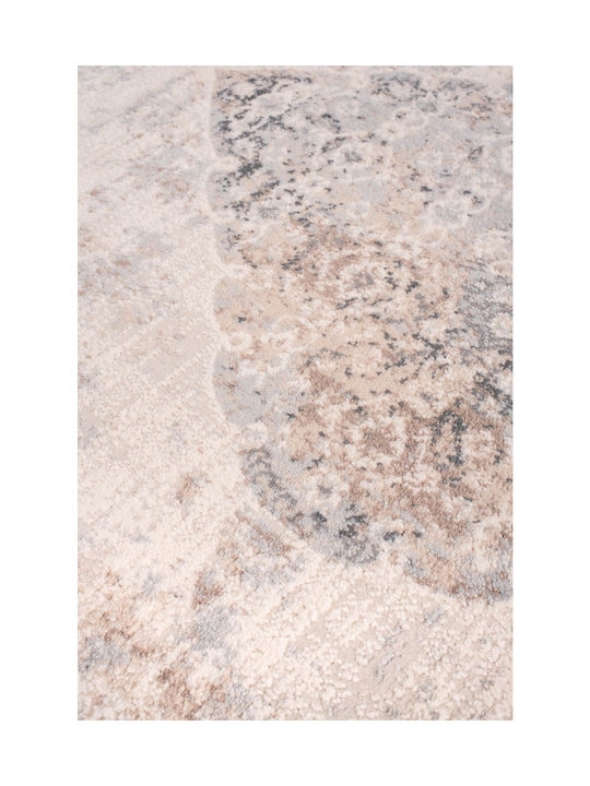 Viokarpet Fanci D173A Teppich Rechteckig Synthetisch,Polyester/Cotton/Leather Light Grey / Vizon