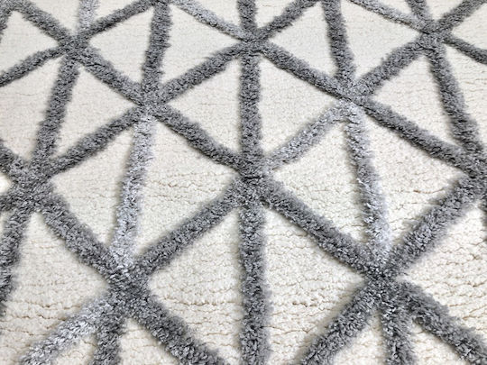 Koulis Carpets Thick 825 Χαλί Ορθογώνιο με Κρόσια Grey / Cream 165x230cm
