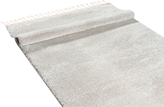 Balsan Silky Χαλί Ορθογώνιο Shaggy με Κρόσια Beige 160x230cm