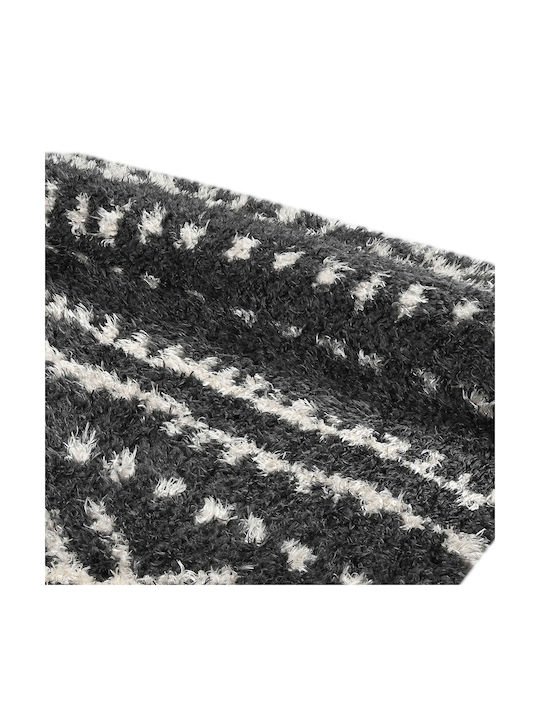 Balsan Flokati Rug Rectangular Shaggy Dark Grey / Beige