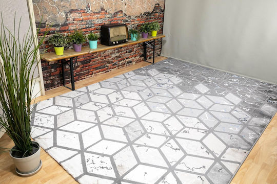 Ezzo Venice A165ACD Χαλί Ορθογώνιο Grey 160x230cm