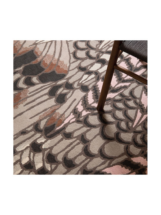 Ted Baker Feathers Ръчно изработено Килим Правоъгълена Вълна 162404 Natural