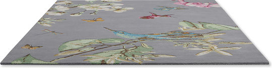 Wedgwood Hummingbird 37804 Ръчно изработено Килим Правоъгълена Вълна Сив