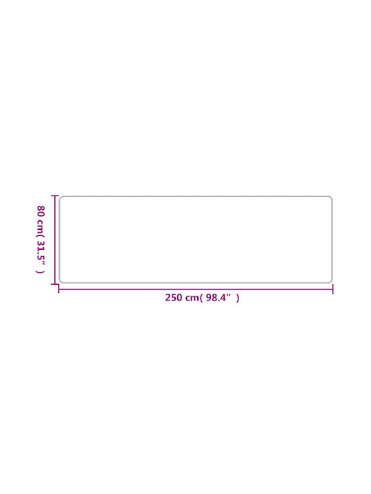 vidaXL Χαλί Διάδρομος Άμμου 80x250cm
