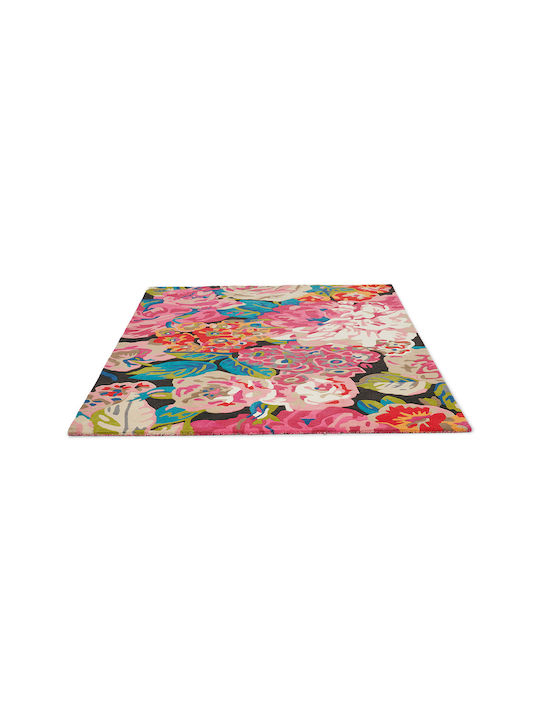 Brink & Campman Rose & Peony Cerise Χειροποίητο Χαλί Ορθογώνιο Μάλλινο Ροζ 200x280cm