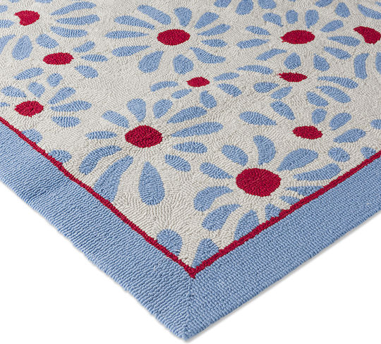 Laura Ashley Thorncliff Daisy Χαλί Εξωτερικού Χώρου Ορθογώνιο Sky Blue 160x230cm