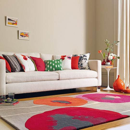 Sanderson Poppies Χειροποίητο 250x350cm 45700 Red / Orange