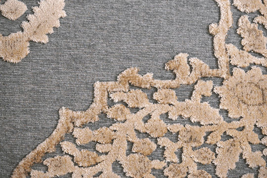 Klonaras 1177/473470 Teppich Rechteckig Synthetisch,Polyester/Cotton/Leather Beige