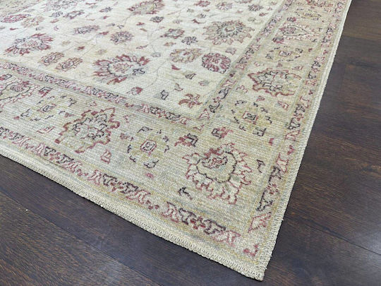Klonaras Blox AL-2017 Teppich Rechteckig Synthetisch,Polyester/Cotton/Leather Beige