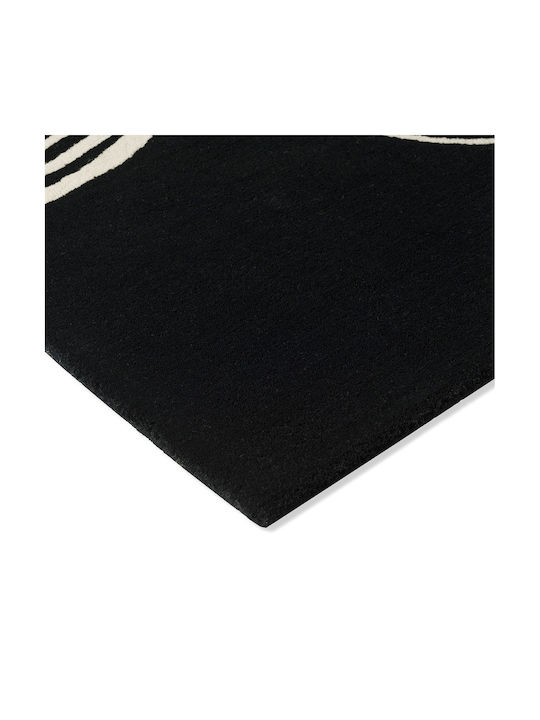 Brink & Campman Décor Flow Caviar Χειροποίητο Χαλί Ορθογώνιο Μάλλινο Μαύρο 160x230cm