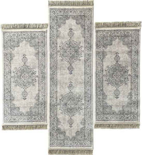 Bekas Carpets Synthetisch,Polyester/Cotton/Leather mit Fransen Gray