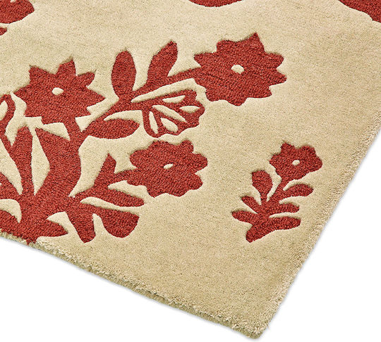 Sanderson Woodland Glade 146801 Teppich Rechteckig Synthetisch,Polyester/Cotton/Leather Russet Brown