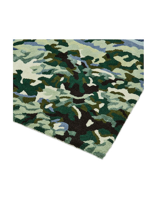 Sanderson Ancient Canopy Teppich Rechteckig Synthetisch,Polyester/Cotton/Leather Forest Green