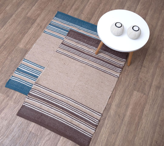 Viopros Juno Rug Rectangular Summer from Jute Blue