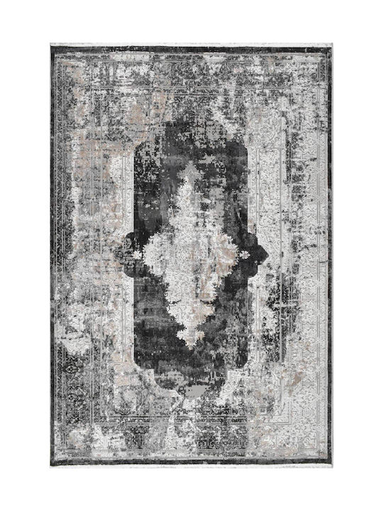 Balsan Dalia Teppich Rechteckig Synthetisch,Polyester/Cotton/Leather Gray