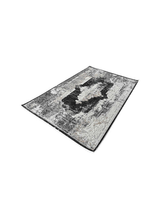 Balsan Dalia Teppich Rechteckig Synthetisch,Polyester/Cotton/Leather Gray