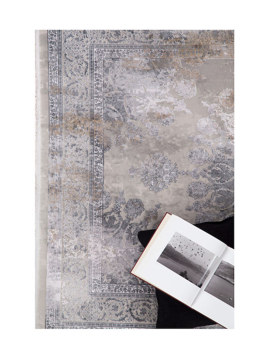 Royal Carpet Bamboo Silk 8098a Rug Rectangular Silk L.Grey D.Beige